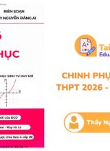 Chinh Phục Hàm Số THPT 2026 Thầy Nguyễn Đăng Ái - Tư Duy Mở PDF